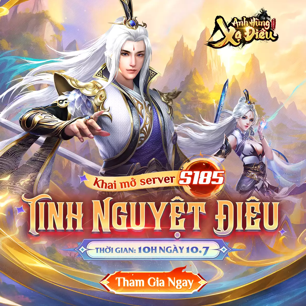 KHAI MỞ MÁY CHỦ MỚI S185 – TINH NGUYỆT ĐIÊU (10/07)