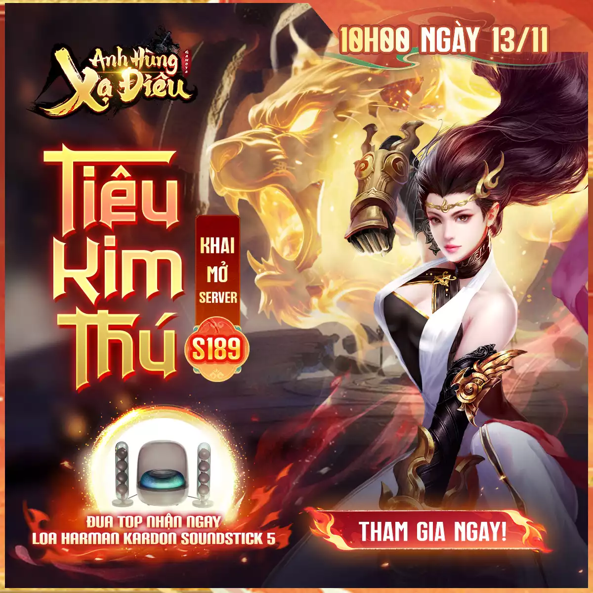 KHAI MỞ MÁY CHỦ MỚI S189 – TIÊU KIM THÚ (13/11)
