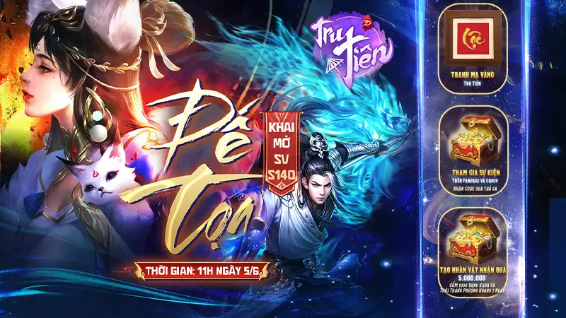 KHAI MỞ SERVER MỚI S140 – ĐẾ TOẠ (05/06)