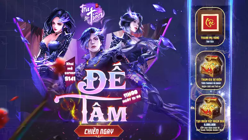 KHAI MỞ SERVER MỚI S141 – ĐẾ TÂM (19/06)