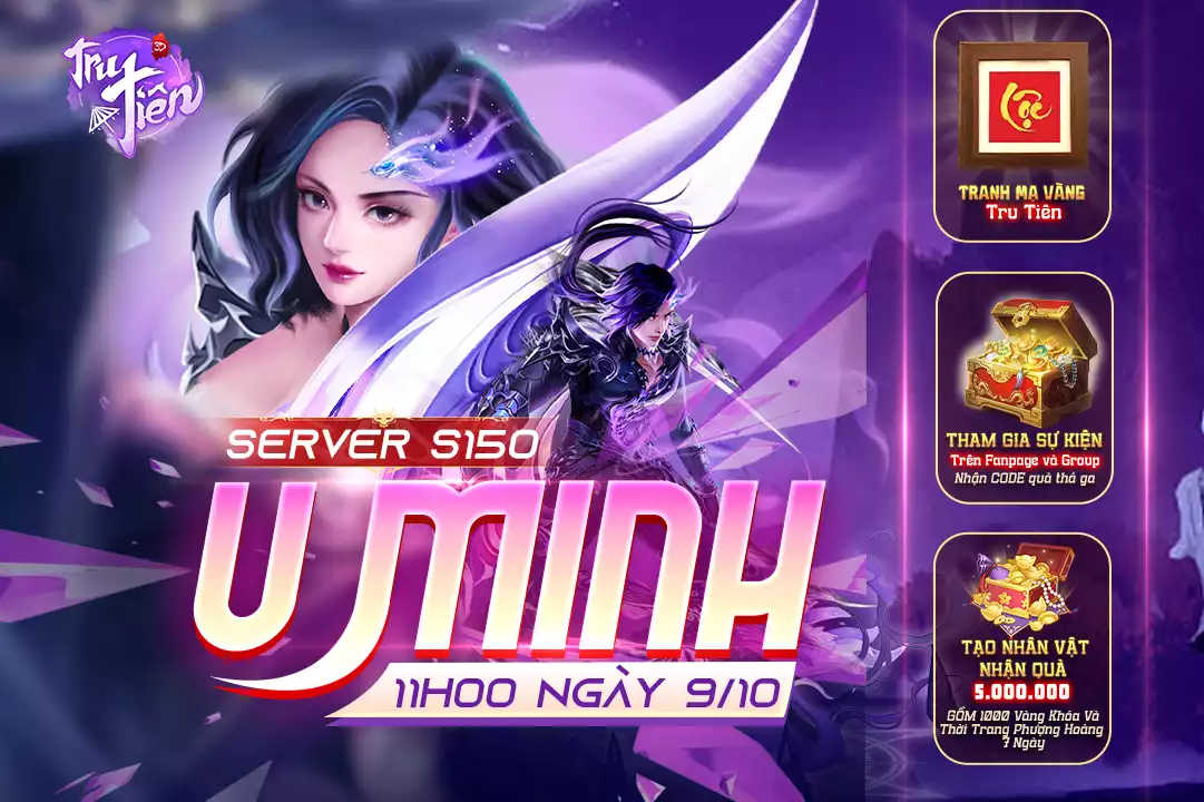 KHAI MỞ SERVER MỚI S150 – U MINH (09/10)